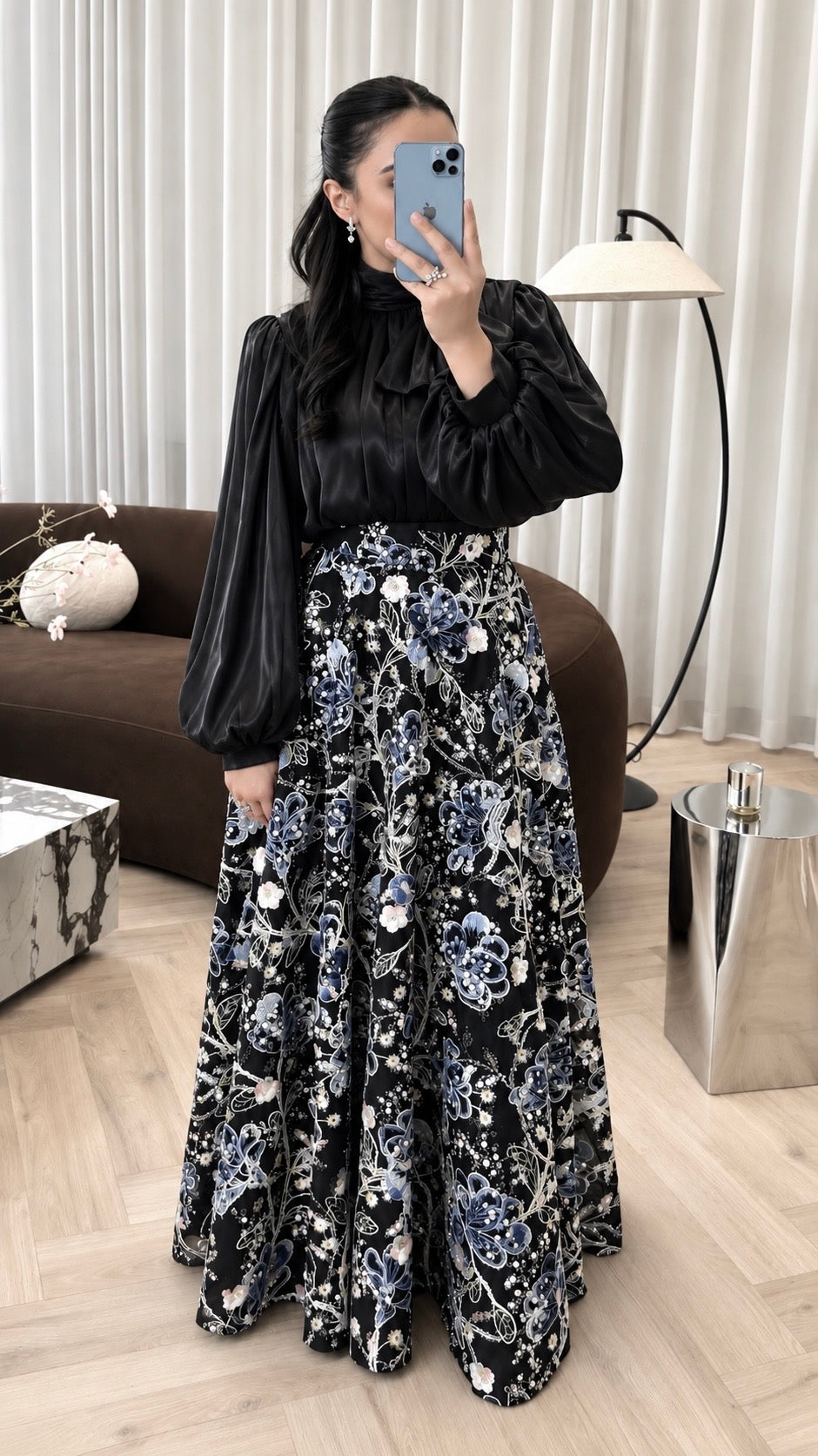 Midnight Bloom Two Piece Set