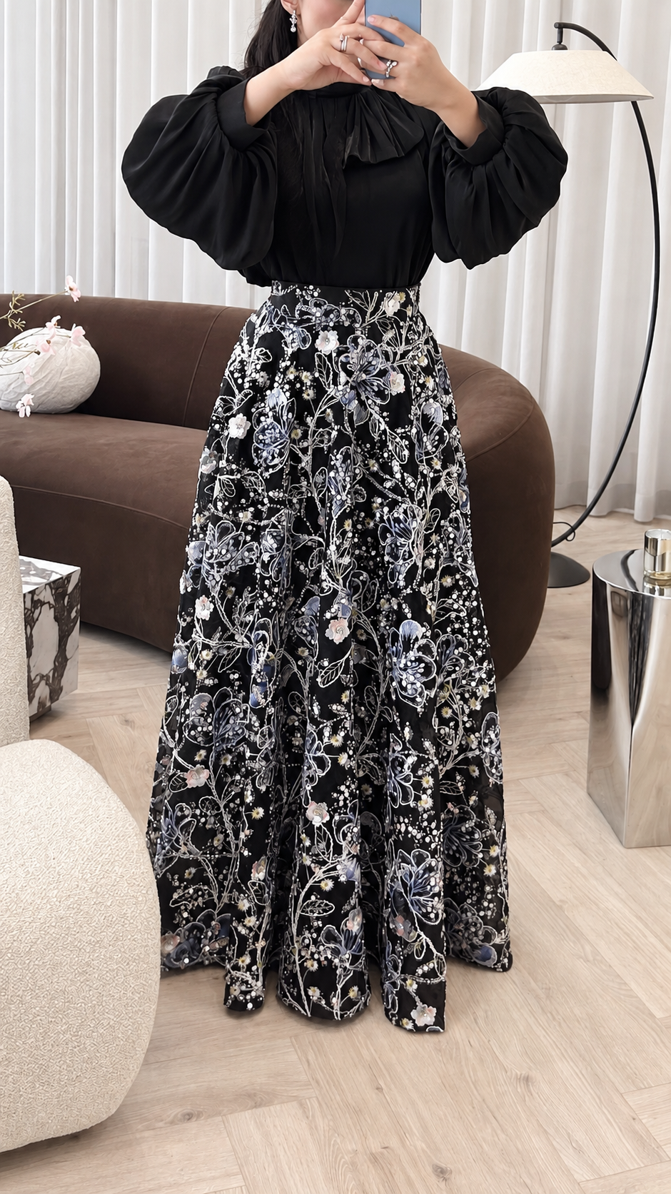 Midnight Bloom Two Piece Set