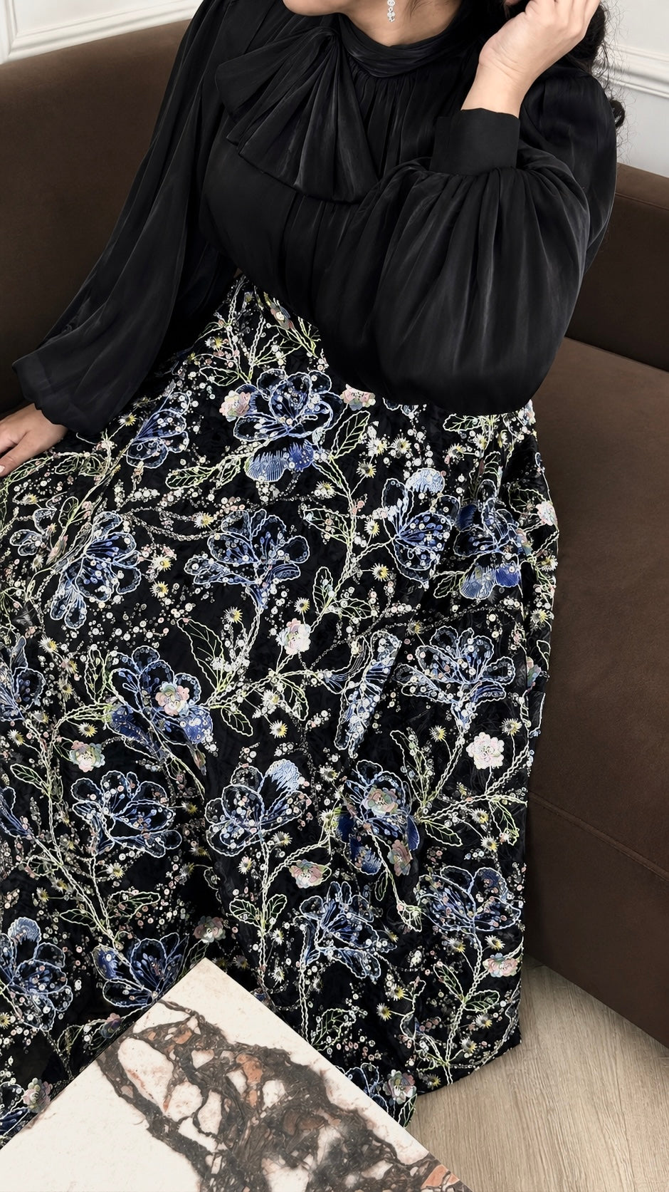 Midnight Bloom Two Piece Set